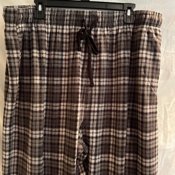 Mens Jammies for your Families Cuddl Duds black and gray Cabin Fleece PJ set XXL - Picture 6 of 6